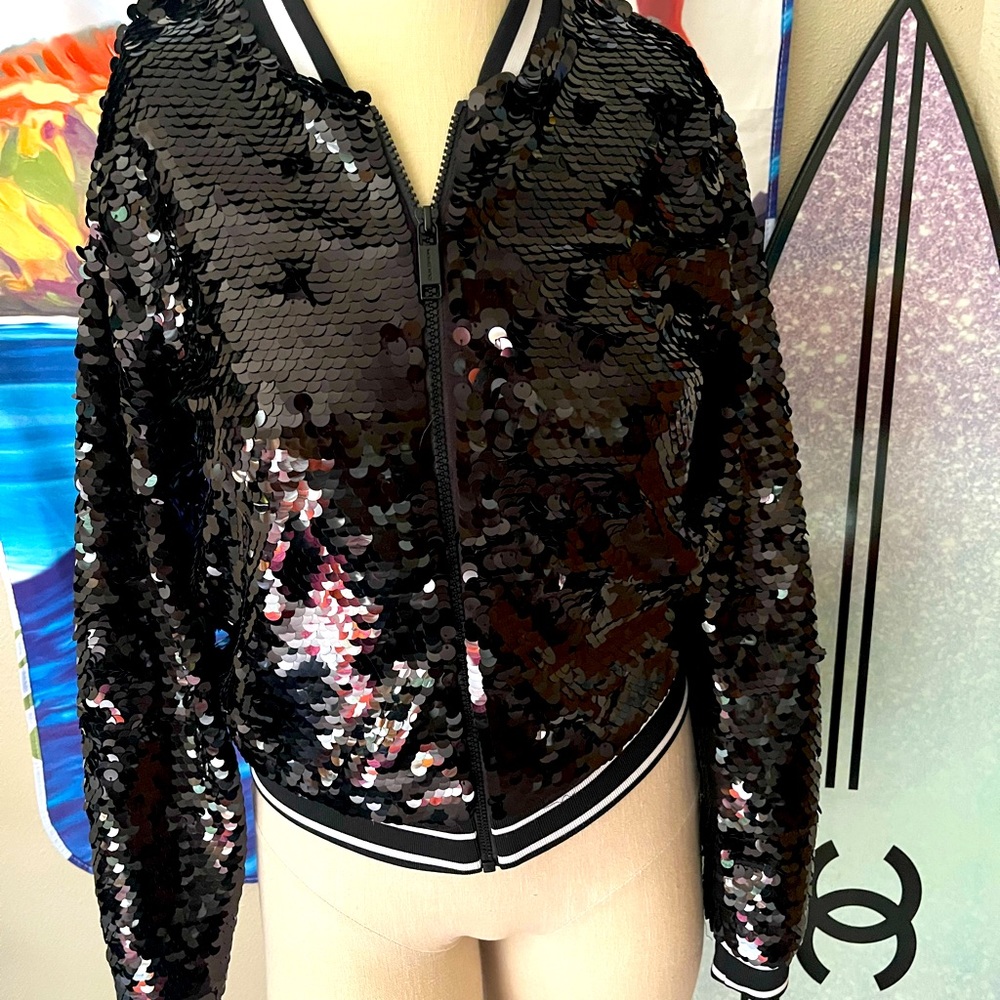 Michael Kors  sequin varsity jacket